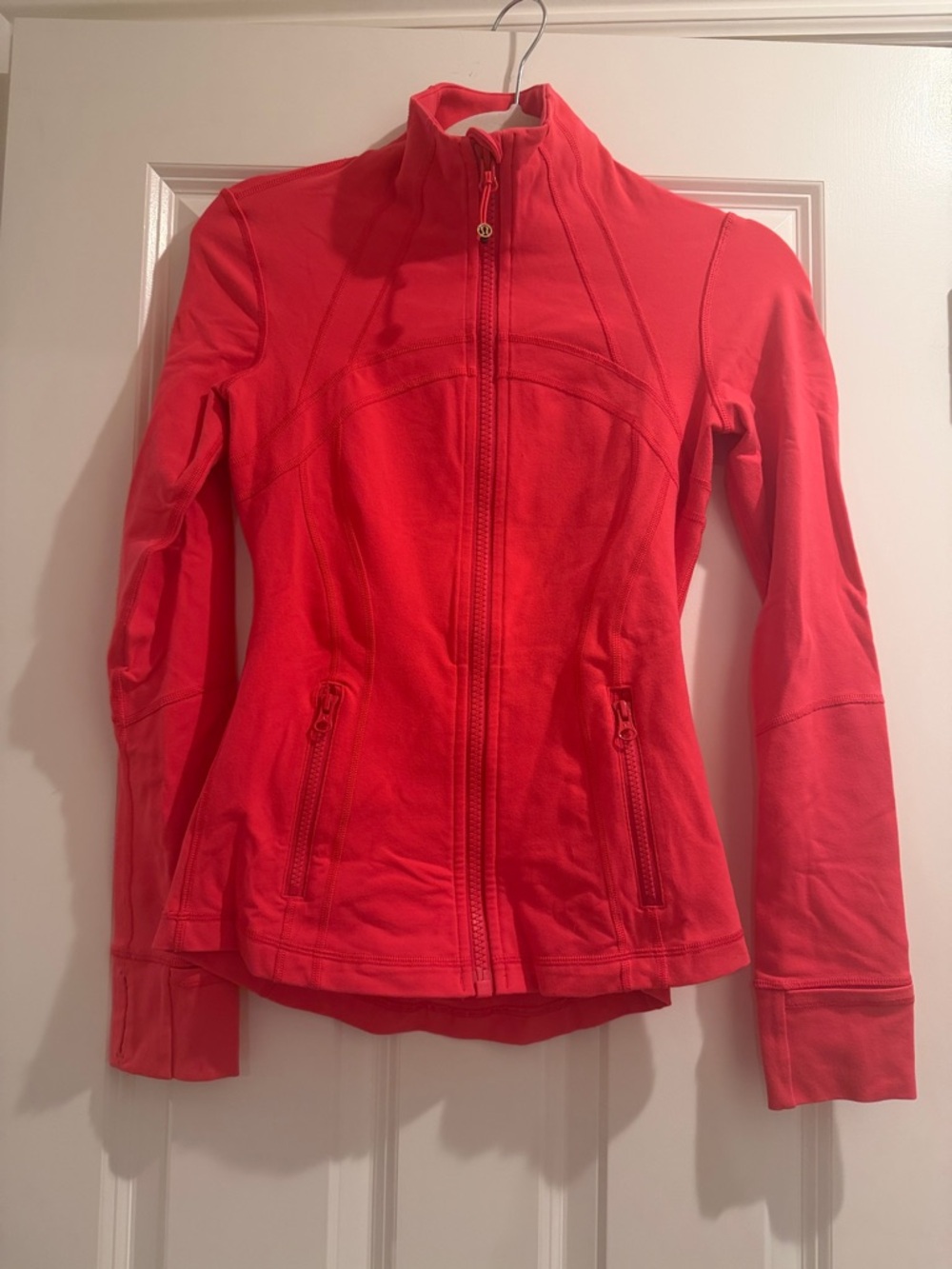lululemon athletica Coral Red Full-Zip Jacket